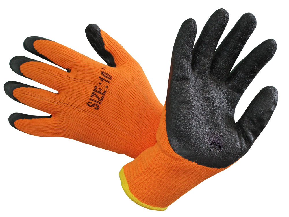Перчатки чёрные оранжевые SOMC 57