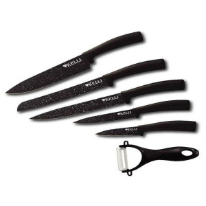 Набор ножей с Мраморным покрытием 6 предметов KL-2031 (1х10)