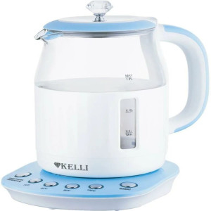 Электрический чайник KL-1373Бело-Голубой (1x6)
