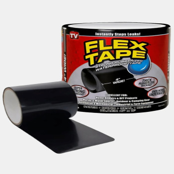 Сверхсильная клейкая лента Flex Tape 10х150см Легобот чёрный