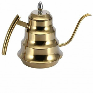 Чайник заварочный из нержавеющей стали, золотистый  Kettle, 1.2л., DL-117