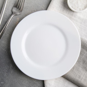 DL-784 Тарелка десертная, стеклокерамика, цвет белый