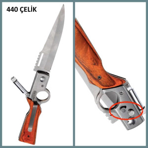 DL-2445 Складной автоматический нож Pirat