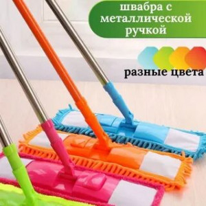 DL-7077  Швабра для мытья полов, макарон с металлической ручкой (60шт)
