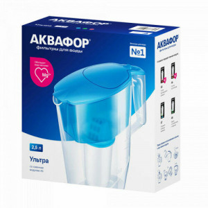 Фильтр-кувшин АКВАФОР УЛЬТРА для воды зеленый 2,5л.