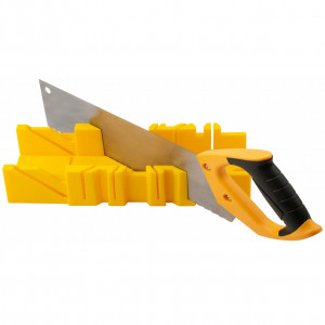 DL-687. Стусло FIT пластиковое желтое с пилой