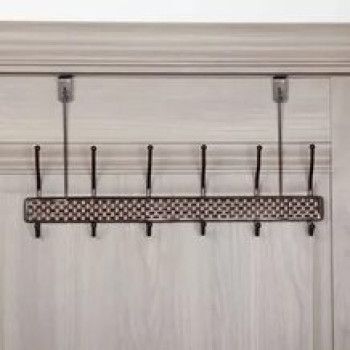 DL-9008-3 Вешалка дверная   на 6 крючков (коричневый)