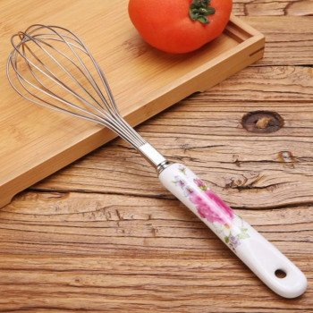 DL-147 Венчик с пластиковой ручкой японский цветок средний  (360 шт)