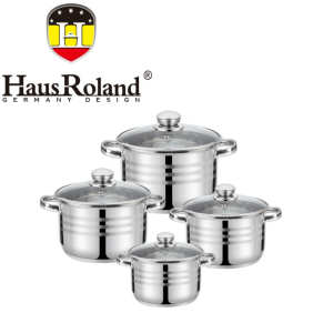 Набор кастрюля с крышкой индукционное .дно нерж.сталь HausRoland