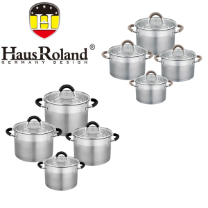 Набор кастрюля с крышкой индукционное .дно нерж.сталь HausRoland
