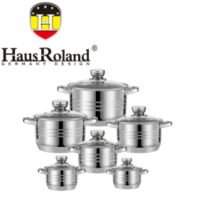 Набор Кастрюля с крышкой индукционное .дно нерж.сталь HausRoland
