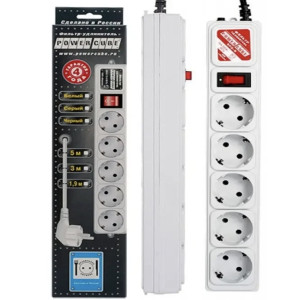Сетевой фильтр Power Cube SPG-B-10 White 5 розеток 3 метра 10A, 2.2 кВт