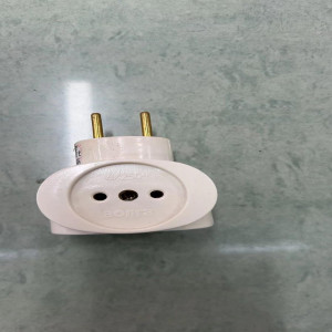 Тройник шар карболит белый