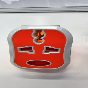 Тройник оранжевый с кнопка