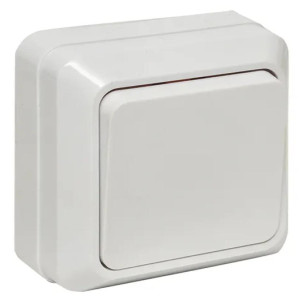 Выключатель электрический одну клавишная РАССВЕТ НАРУЖНАЯ (200шт)