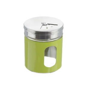 DL-453-5 Солонка для специй с тремя видами отверстий зеленый