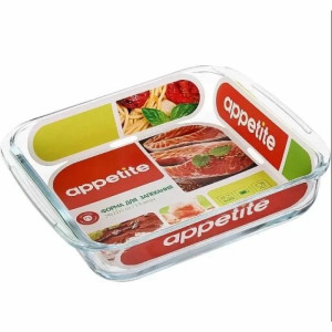 Форма стекл квадр 21x19x5см/1,1л ТМ Appetite