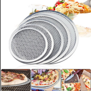 Перфорированная противень для пиццы из нержавеющей стали, антипригарный противень для выпечки, 6-18 дюймов, металлическая сетка с отверстиями, 10cm