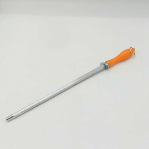 Мусат для ножей круглый 40см с оранжевой ручкой BH-102(100шт)